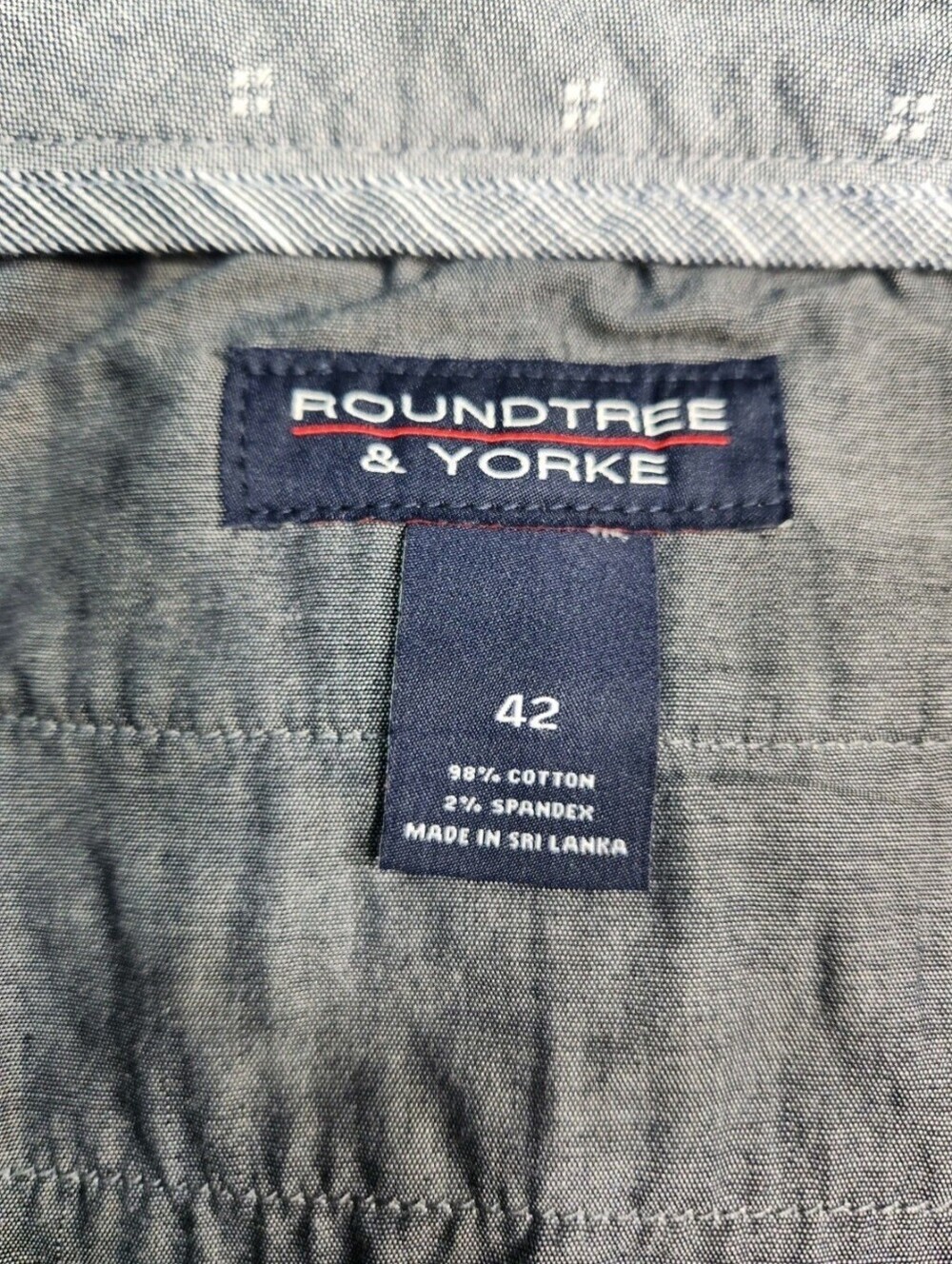 Roundtree Yorke Mens Size 42 Casuals  Classic Fit Flat Front Shorts Stretch 02 - Picture 5 of 7